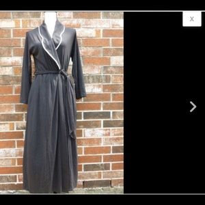WOMENS JONESNEWYORK BLK WRAP LOUNGE ROBE L/XL NWOT
